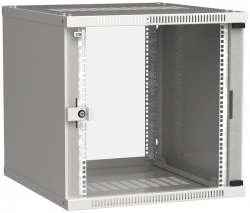 LWE3-09U66-GF ITK Cupboard LINEA WE 9U 600x600mm door glass grey