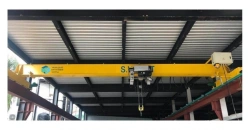 Single girder electric overhead travelling bridge crane, model KM1-A-B-C-D-E
