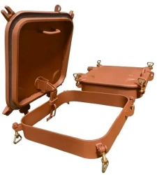 Fire-resistant ship hatch cover of similar hatches