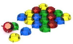 Floor mosaic "Diamond" (transparent, 20 pieces in a bag)
