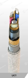 Power cable with aluminium conductors with paper insulation impregnated with viscous or non-flowing composition for voltage 6, 1