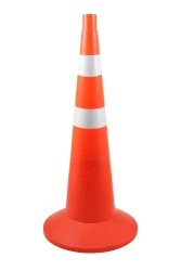 KS-3.8 Signalling cone 750 mm elastic (2 upper stripes) with 2 white wax stripes 50 mm each.