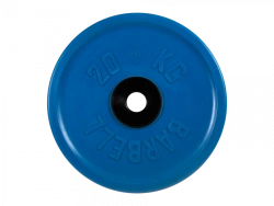 MB-PltCE-20 Rubber disc "Euro-Classic", blue, 51 mm, 20 kg