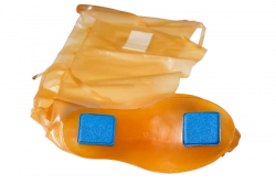Footwear for protection against radioactive contamination: Shoe covers-N with anti-slip inserts.