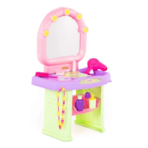 Mini Beauty Salon Set with Mirror and Shelf, Model 53039