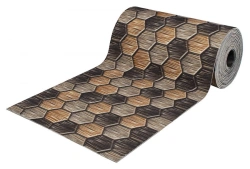 SHAHINTEX DIGITAL PRINT cut-out mat "Honeycomb" metallic (20) 80x1500