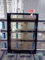 Glass Tram car 71-411 side window brown. 1174*1092 DAG 1016.8
