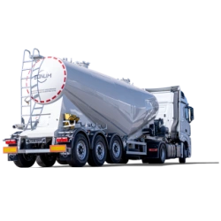 Semi-trailer truck-cement truck BONUM 928010 (modification 928010-07) TrDsMAt with compressor