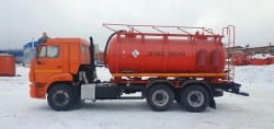 Tank truck for oil and gas condensate collection AKN/AKN-OD/AKNS 4671M3-30 on chassis Kamaz-65115-50