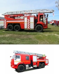 Fire tanker truck with ladder ACL 4,0-40/17...32 (43118), on chassis KAMAZ 43118-A5, 43118-50