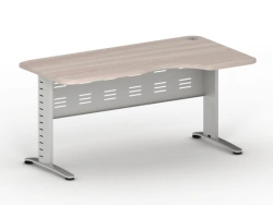 Ergonomic table on metal frame