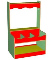 Children's wooden shop counter