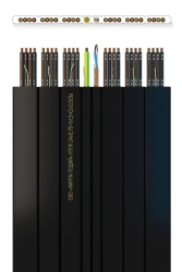 Elevator flat combined cable KPLK 24x0,75+1x1,50+(2x0,50)e
