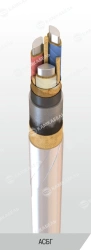 Power cable with aluminium conductors with paper insulation impregnated with viscous or non-flowing composition for voltage 6, 1