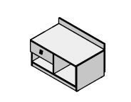 Luggage cabinet. Furniture set "Contemp"