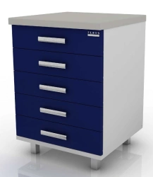 Module with 5 drawers, 102-001-5, 600x600x850