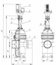 Gate gate valves