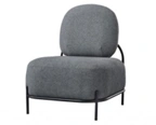 Metal-framed armchair