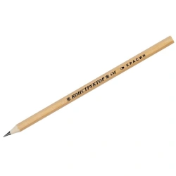 Pencil h/g Krasin "Konstruktor" 6M (6B) hexagonal, sharpened.