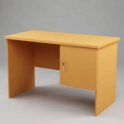 Single-desk writing desk (hanging cabinet with door)