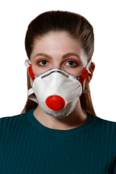 Filtering mask for protection against aerosols with additional protection against vapours and gases "Respirator "SPIRO-313A" FFP