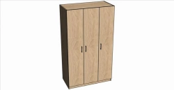 R03.3 Clothes and linen cupboard "Rona/Ilga", 900x2050x450