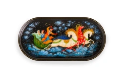 Palekh miniature lacquer casket