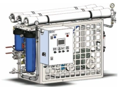 Water treatment system, desalination plant, marine desalination plant of "AQUAVIT" trademark MV30