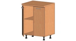 Floor table with two doors and a shelf. Model: ST-2