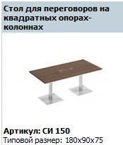 "CITY" Conference table top SI 414
