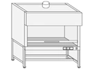 Metal table with extractor SV-4(m)