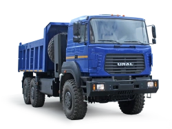 Dump truck Ural 63701-5921 (Equipment variants: FMZ 239; clutch: Hammer; neutraliser: Ecoalliance)