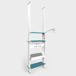 Medical consoles KR-01 with accessories, design variant:floor KR-01 (P)