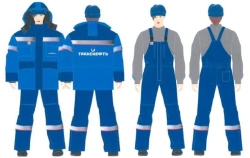 Women's suit (jacket, dungaree) against thermal risks of electric arc with protection level up to 45,9 cal/cm2; against reduced 