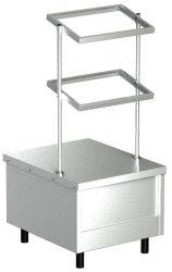 Counter PS-1 for cutlery, trays and bread (without gastronorms) 650 x 800 x 550(1440)mm
