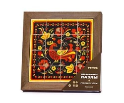 Puzzles "Russian Patterns" "Khokhloma" (16 pieces) Article 132