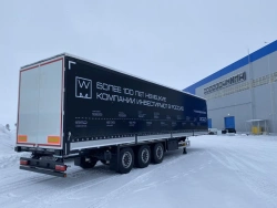 Curtain semi-trailer WAGNERMAIER, type W T3, modification CRL3 FOR A LONG TIME, in version: flatbed without sides, with swinging