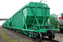Hopper wagon for transporting grain and other food cargoes model 19-9814
