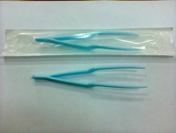 Disposable sterile polymer bayonet forceps 150 mm