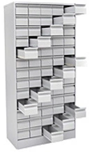 Component and component storage cabinet with 65 drawers SHA-65