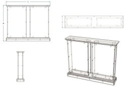 Barrier fence for two sections (series Z.B.2)