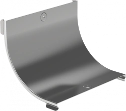 CPV51D-0-90-90-100-08 Smooth turn cover. 90° type B10 ESCA 100mm IEK
