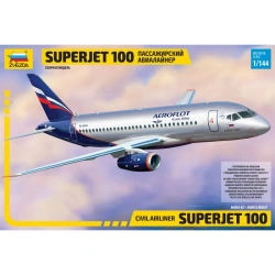 Assembled model "Passenger airliner Superjet 100"