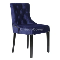 Charri upholstered armchair on wooden legs