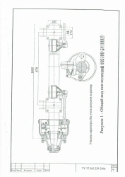 Suspension spring unit 603100-2410003 load on the unit 18000 kg, track 1840 mm, gable track