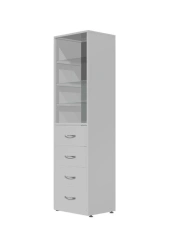 SHMSt SKB-Ya Single-section medical cupboard (shelf-drawer)