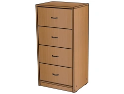 Shelving unit with drawers from the set ''Modular set''/ SZh15