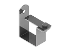 Staple SKP 000x00, with overall dimensions 50x50 mm, 60x40 mm, with metal thickness 1,5 mm, stainless steel grade AISI 316L.
