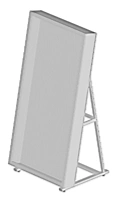 Exhibition stand for flat museum exhibits (posters, engravings, embroideries, covers) 1306x837x2492 mm