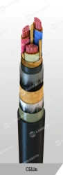 Power cable with copper conductors with paper insulation impregnated with viscous or non-flowing composition for voltage 6, 10 k